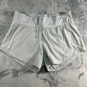 Under‎ Armour Womens Speedpocket Running Shorts Light Blue Size Medium